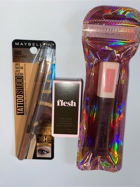 3 PC Makeup Lot: Revlon Thickstick Honey, Maybelline Liner Rose Quartz & L’Oreal